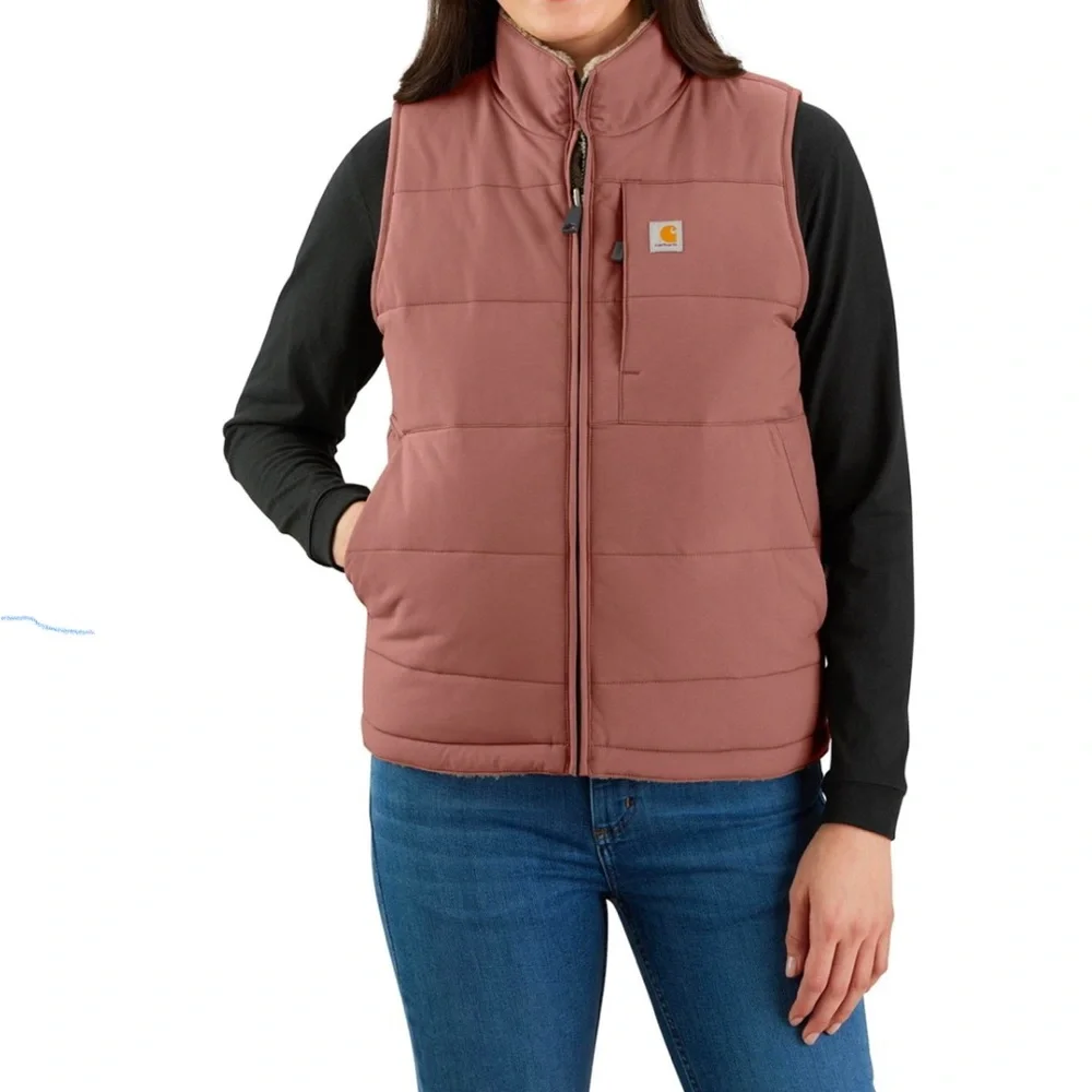 Carhartt Womens Montana Reversible Relaxed Fit Insulated Puffer Vest - Picture 3 of 3